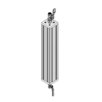32-909012N-1 MODULAR SOLUTIONS PNEUMATIC PLATE 90MM X 90MM WITH GASKET 1/2" NPT THREADED CENTER THRU HOLE